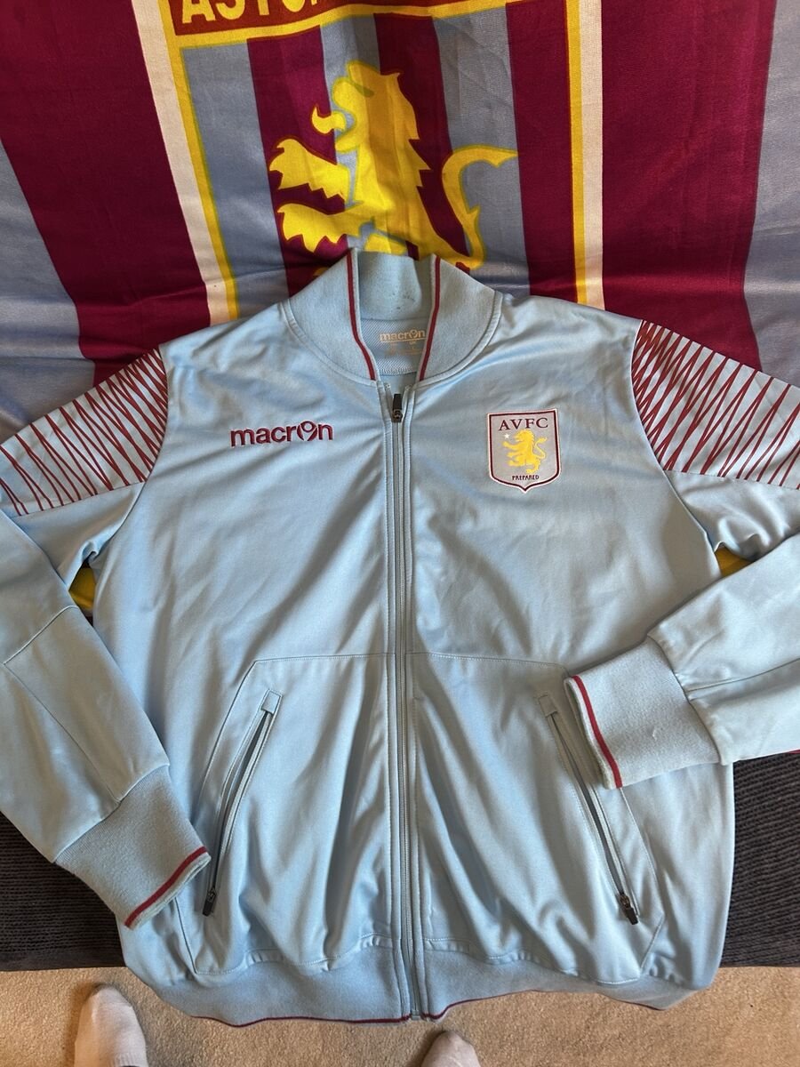 Macron era Training jacket - light blue zip