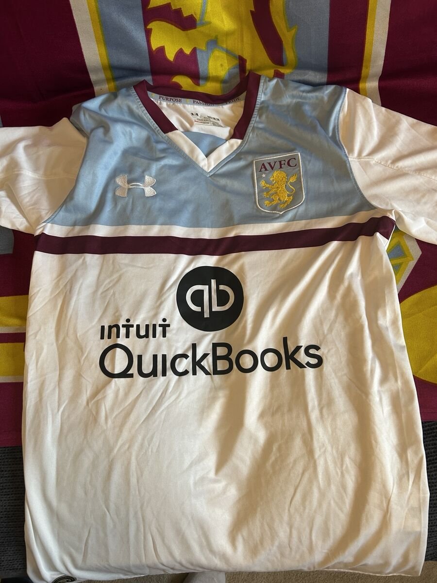 2016/17 Away - white with claret chest band