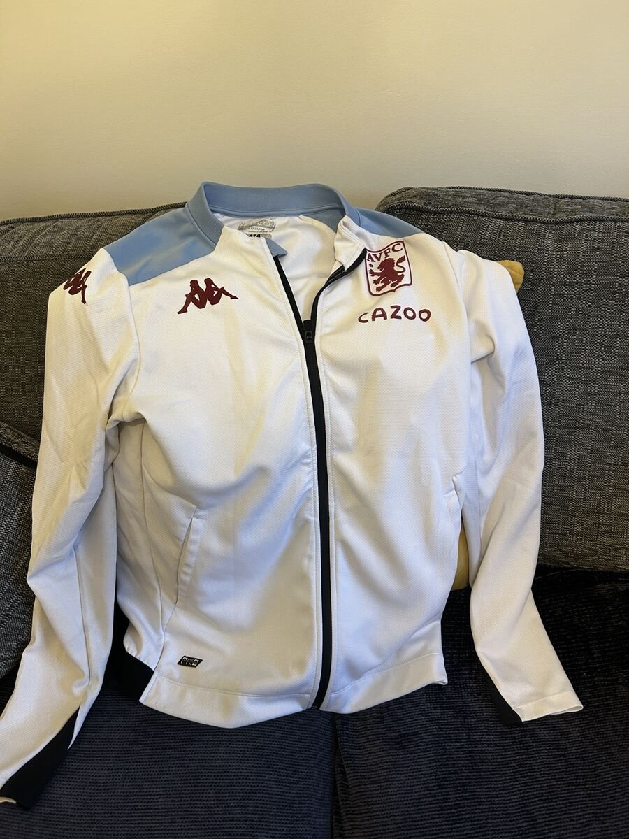2021/22 Anthem / track jacket - white/light blue full zip - view 2