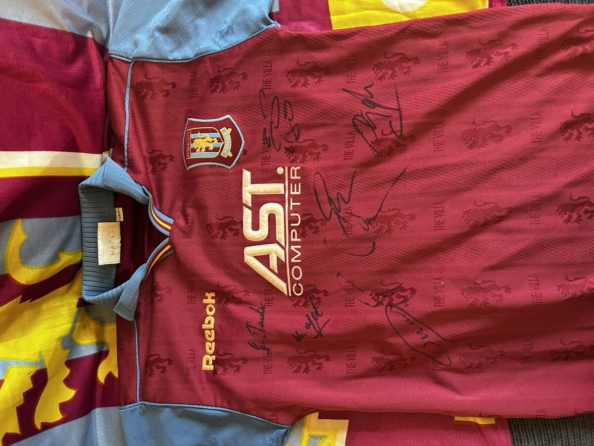 Reebok/AST Computers era Home - claret signed